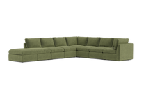 Load image into Gallery viewer, Ciello - Sectional - Cypress Green - High Angled
