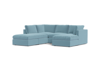 Load image into Gallery viewer, Ciello - Sectional - Aqua - High Angled
