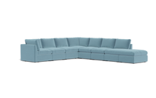 Load image into Gallery viewer, Ciello - Sectional - Aqua - High Angled
