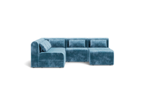 Load image into Gallery viewer, Atmosphere Sleeper Sofa &amp; Sectional - Rounded Backrest - Harbour Blue
