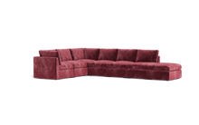 Load image into Gallery viewer, Ciello - Sectional - Bordeaux - High Angled
