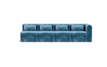 Load image into Gallery viewer, Atmosphere Sleeper Sofa &amp; Sectional - Rounded Backrest - Harbour Blue
