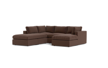 Load image into Gallery viewer, Ciello XL - Sectional - Chocolate - Regular Backrest
