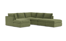 Load image into Gallery viewer, Ciello - Sectional - Cypress Green - High Angled
