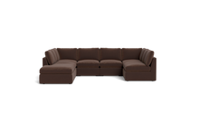 Load image into Gallery viewer, Ciello - Sectional - Chocolate - High Angled
