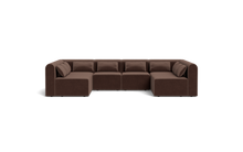 Load image into Gallery viewer, Atmosphere - Sectional - Rounded Backrest - Chocolate

