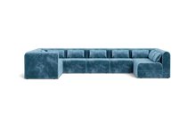 Load image into Gallery viewer, Atmosphere Sleeper Sofa &amp; Sectional - Rounded Backrest - Harbour Blue

