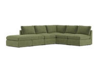 Load image into Gallery viewer, Ciello - Sectional - Cypress Green - High Angled
