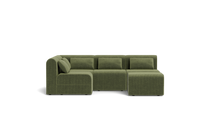 Load image into Gallery viewer, Atmosphere Sleeper Sofa &amp; Sectional - Rounded Backrest - Cypress Green
