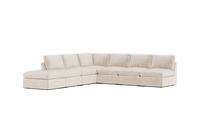Load image into Gallery viewer, Ciello - Sectional - Sesame - High Angled
