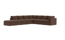 Load image into Gallery viewer, Ciello - Sectional - Chocolate - High Angled

