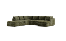 Load image into Gallery viewer, Ciello - Sectional - Sage - High Angled
