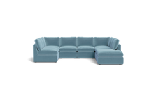 Load image into Gallery viewer, Ciello - Sectional - Aqua - High Angled
