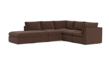 Load image into Gallery viewer, Ciello - Sectional - Chocolate - High Angled
