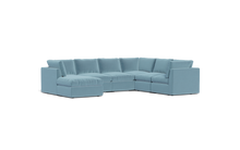 Load image into Gallery viewer, Ciello - Sectional - Aqua - High Angled

