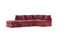 Load image into Gallery viewer, Ciello XL - Sectional - Bordeaux - High Angled
