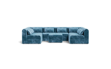 Load image into Gallery viewer, Atmosphere Sleeper Sofa &amp; Sectional - Rounded Backrest - Harbour Blue
