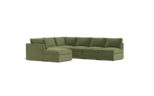 Load image into Gallery viewer, Ciello - Sectional - Cypress Green - High Angled
