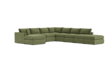 Load image into Gallery viewer, Ciello XL - Sectional - Cypress Green - Regular Backrest
