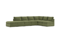 Load image into Gallery viewer, Ciello - Sectional - Cypress Green - High Angled
