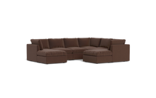 Load image into Gallery viewer, Ciello XL - Sectional - Chocolate - High Angled
