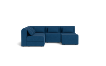 Load image into Gallery viewer, Atmosphere Sleeper Sofa &amp; Sectional - Rounded Backrest - Cerulean
