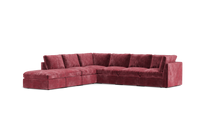 Load image into Gallery viewer, Ciello XL - Sectional - Bordeaux - High Angled
